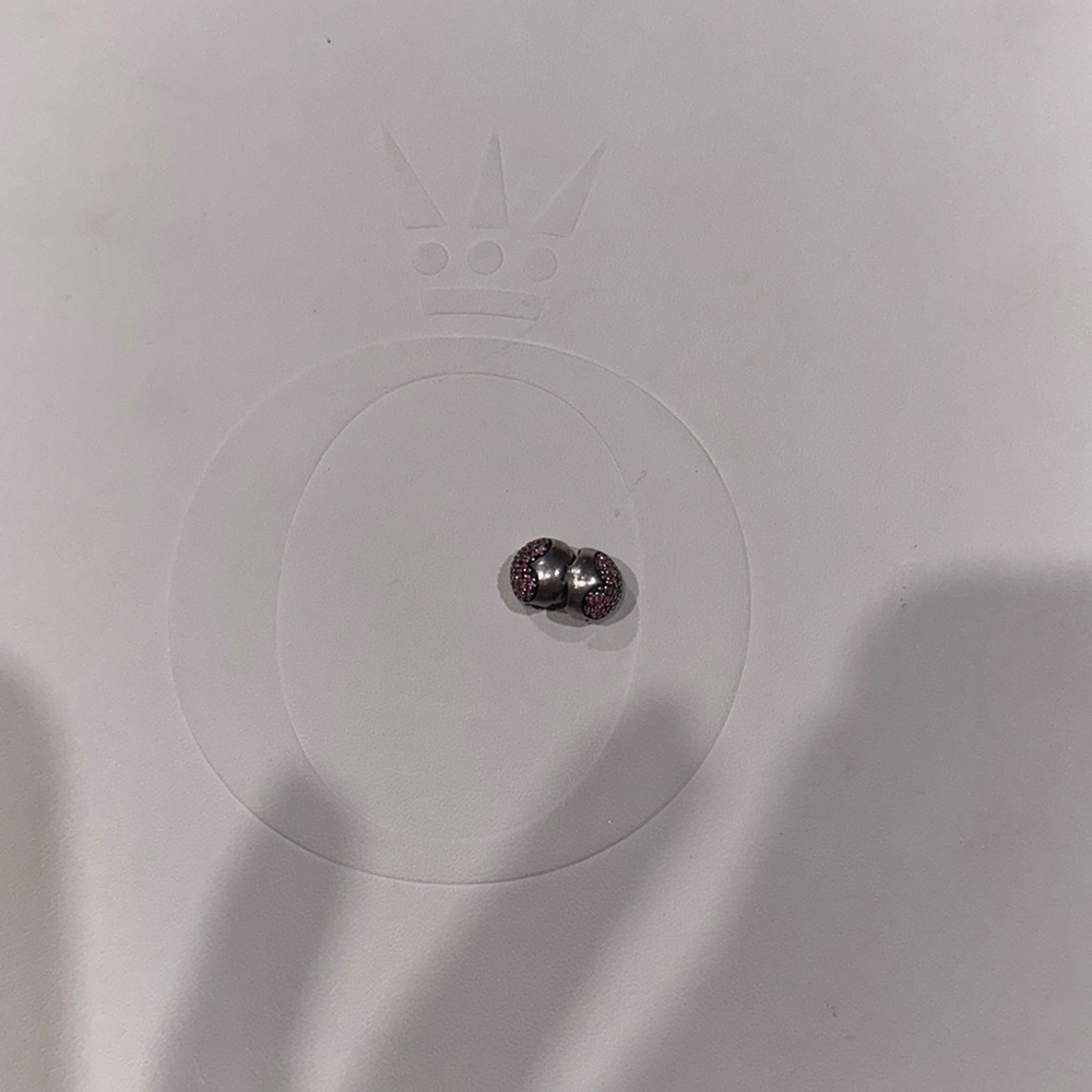 Pandora clip heart charm